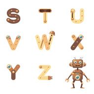 Alphabet S-Z Robot