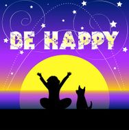 Colorful greeting card