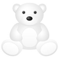 White Teddy Bear N3