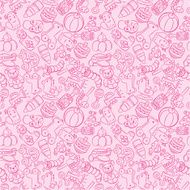 hand draw baby seamless pattern N2