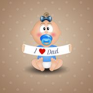 Child with message for Father&#039;s Day N3