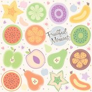 fruity moment background illustration