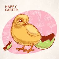 cute easter chicken