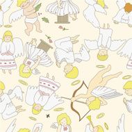 seamless angel pattern N9