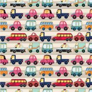 seamless cartoon car pattern N2