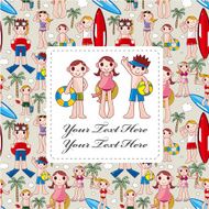 summer people card N3