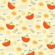 seamless boat pattern N3