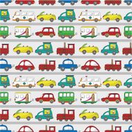 seamless cartoon car pattern N3