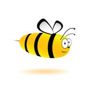 sweet and cute bee vector illustration