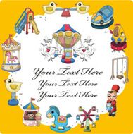 cartoon playground card N2