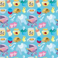 cartoon baby good seamless pattern