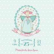 Baby Shower and Arrival Cards - Doll theme