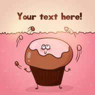 Pretty cartoon jungling cupcake N2