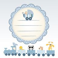 delicate baby announcement card N5