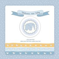 new baby boy announcement card N30