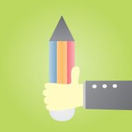 holding pensil