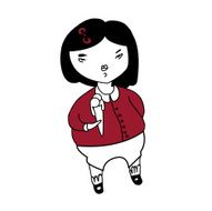 girl with an ice - cream