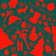 Happy New Year Vector pattern N3