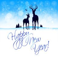 2014 Happy New Year card or background with Santa`s hat N13