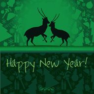 Happy New Year vector card or background N19