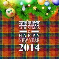 Happy New Year vector card or background N21
