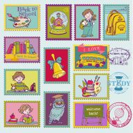 baby boy postage stamps N5