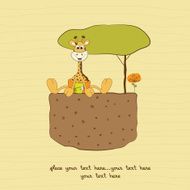 Baby shower card N177
