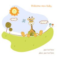 Baby shower card N178
