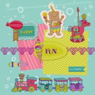 Scrapbook Design Elements - Birthday Party Child Set