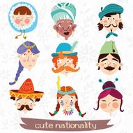 cute nationality- illustration