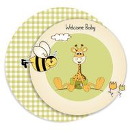 Baby shower card N183