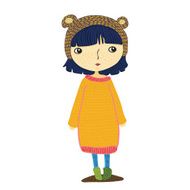 Girl in yellow sweater