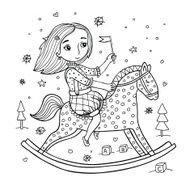 Girl on the horse
