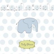 new baby boy announcement card N32