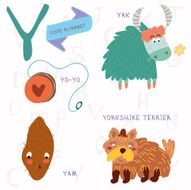 Very cute alphabet Y letter