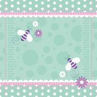 bees greeting card N2