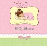 Baby shower card N191