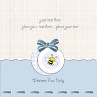 Baby boy shower card N122