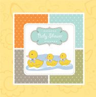 Baby shower card N192