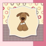 greeting card with dog N3