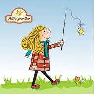 girl following a star N8
