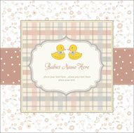 delicate babies twins shower card N4