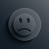 Vector dark circle icon Eps10 N3