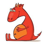 Small red dragon