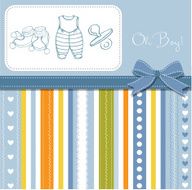 Baby boy shower card N125