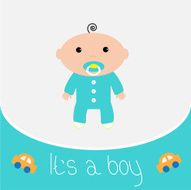 Baby boy shower card N127