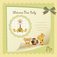 Baby shower card N195