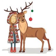Girl and deer N3