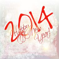 Happy New Year card or background with snowflakes N7