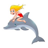 Girl and the dolphin